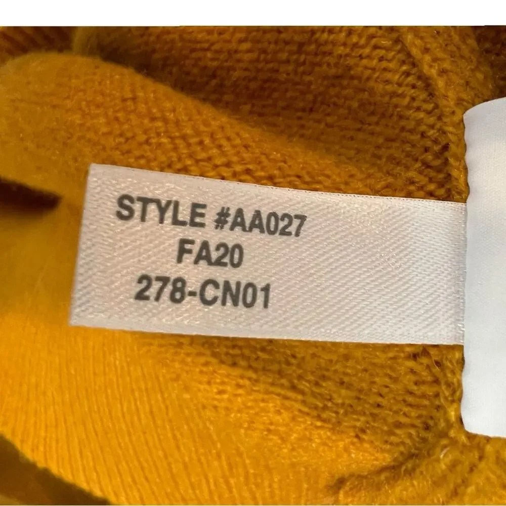 J. Crew Lambswool Blended Fabric Crewneck Sweater Mustard  Size Medium NWT
